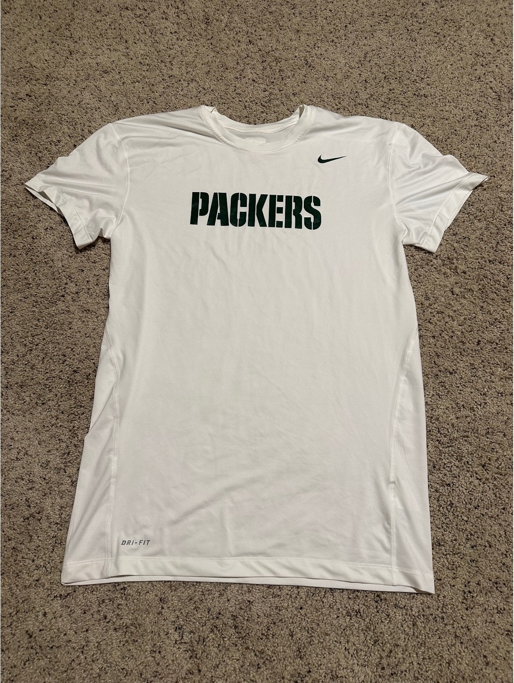 Nike Packers White Dri-Fit Training T-Shirt XL